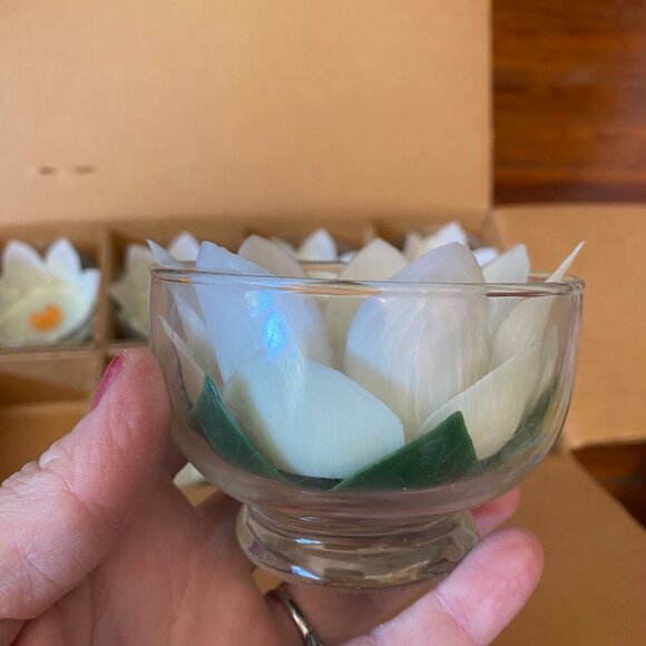 Retro 1950's Lotus Dessert Dishes By Rubel - Picture 3 of 9